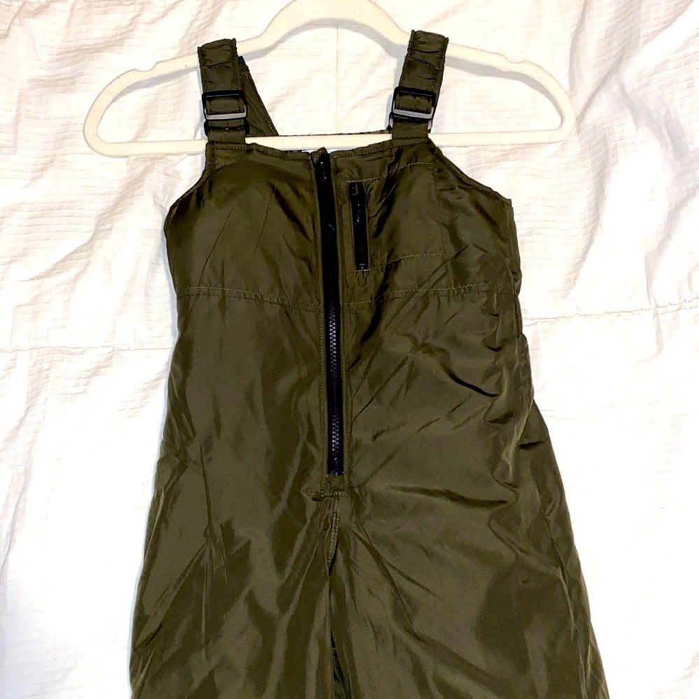 Toddler Snow Overall Olive Green Old Navy